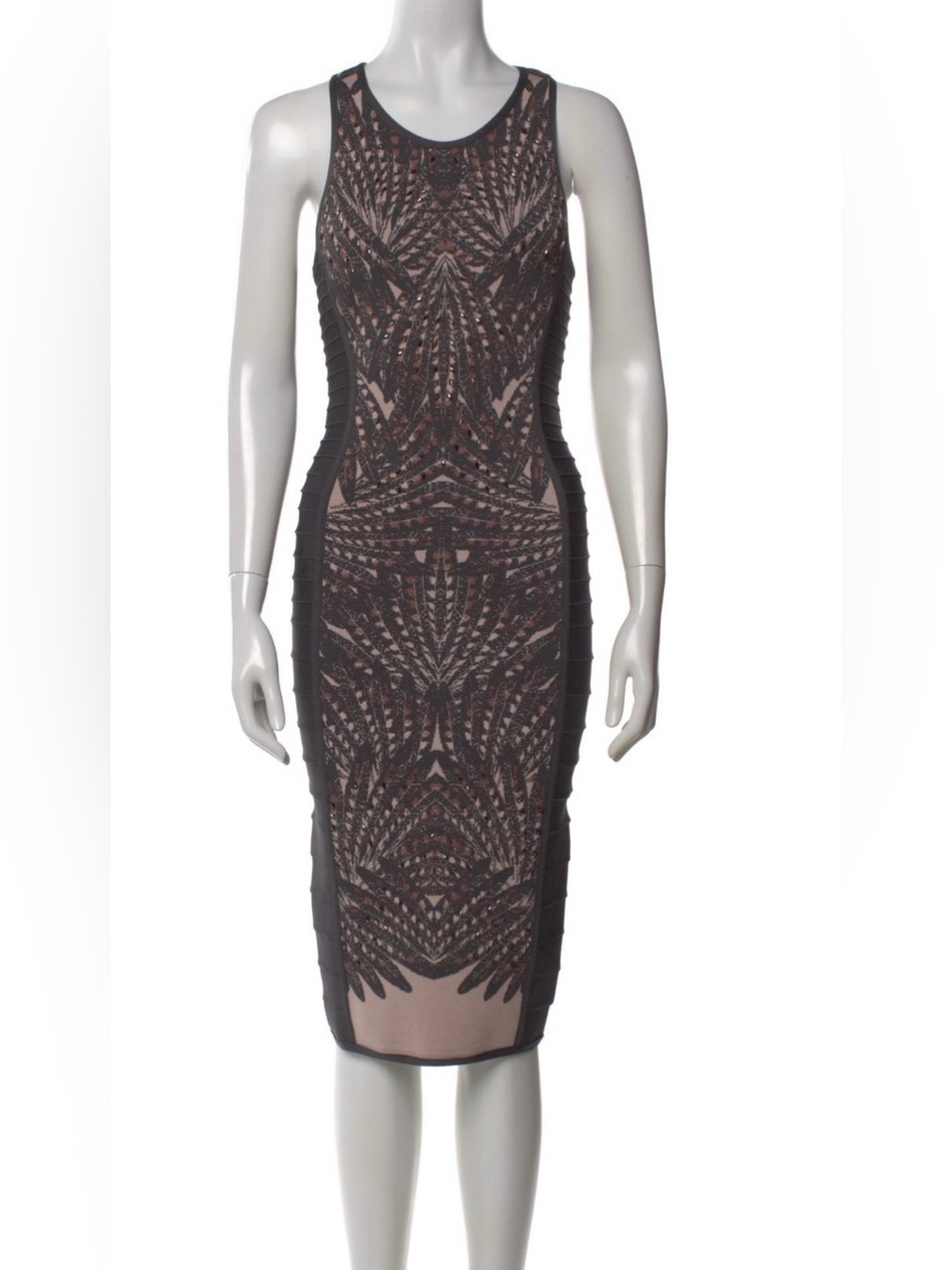 Herve Bodycon Beaded Dress